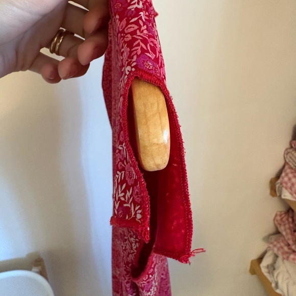 Vintage Pink  Floral Women's Dress - Picture 3 of 5